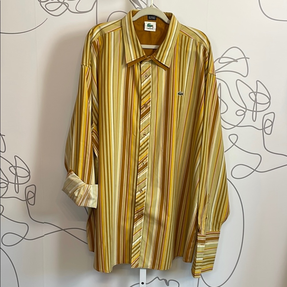 Lacoste- Casual Button Down Shirt size 5X